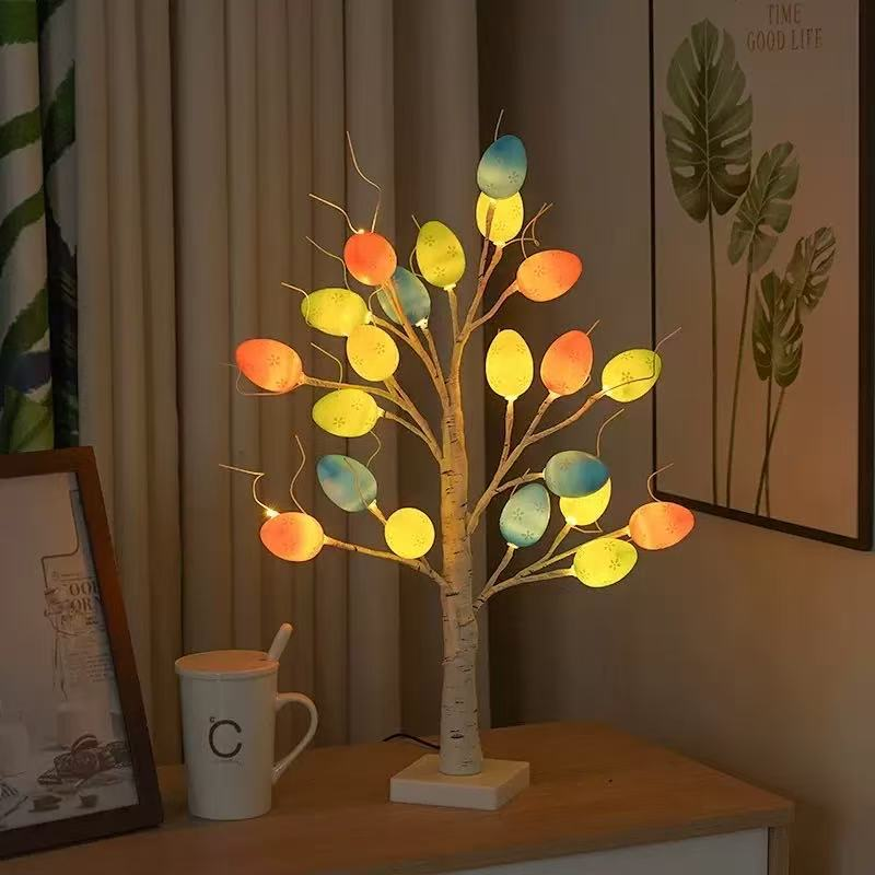 Ledsen™ TableLamp: Indendørs Dekorations Bord Æg Træ Lys Lampe