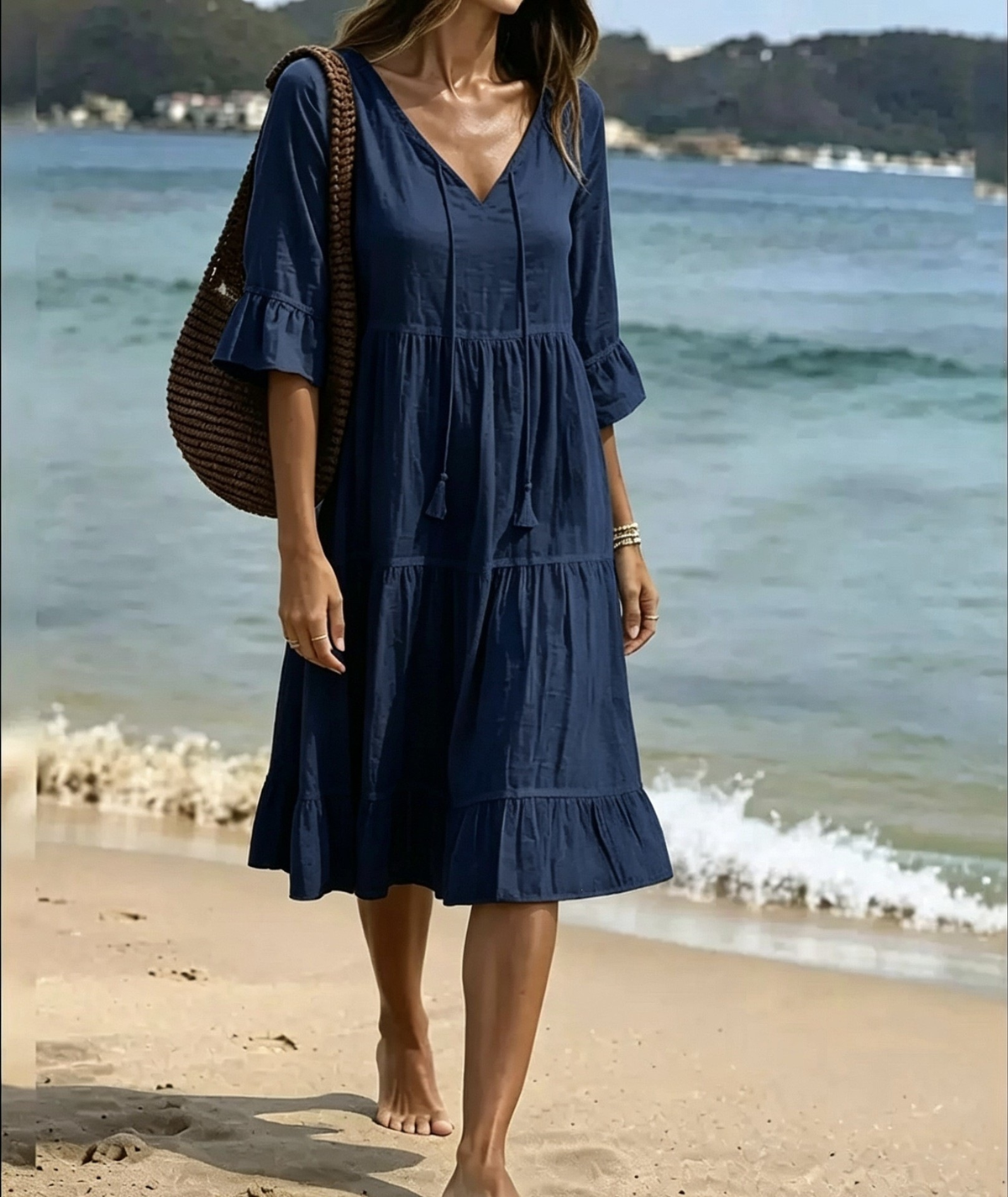Icone™ FashionDress: Sommer Casual Løs Fit Modekjole til Kvinder