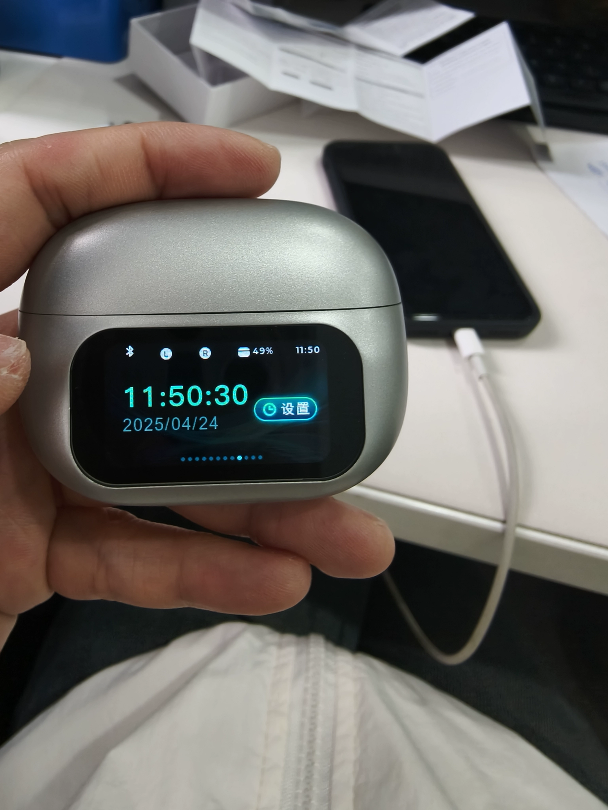 SmartEarbuds: Trådløs Øreklips Bluetooth-Ørepropper Med Smart Skærm Display