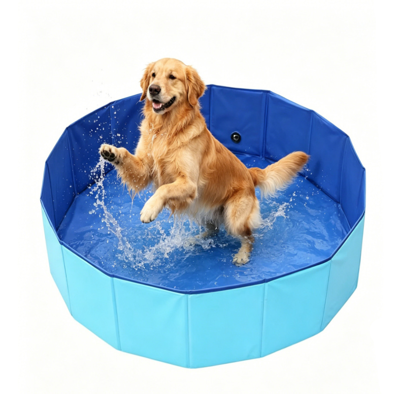 DogFri™ PawPool: Hundebad og Splash Sjov Sammenfoldelig Husdyr Swimmingpool
