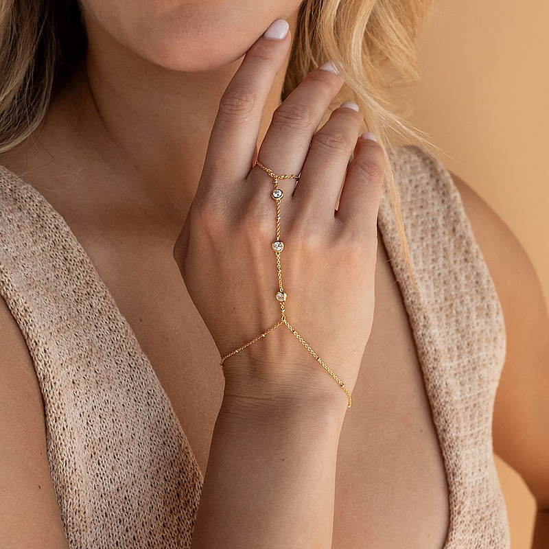 Jewelance™ HandChain 1+1 GRATIS: Elegant Delikat Minimalistisk Håndkæde