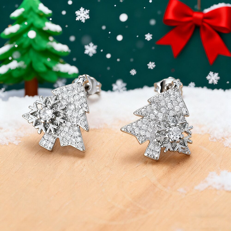 Jewelance™ SnowflakeEarrings 1+1 GRATIS - Elegant Jule Rotérbar Snefnug Mode Øreringe