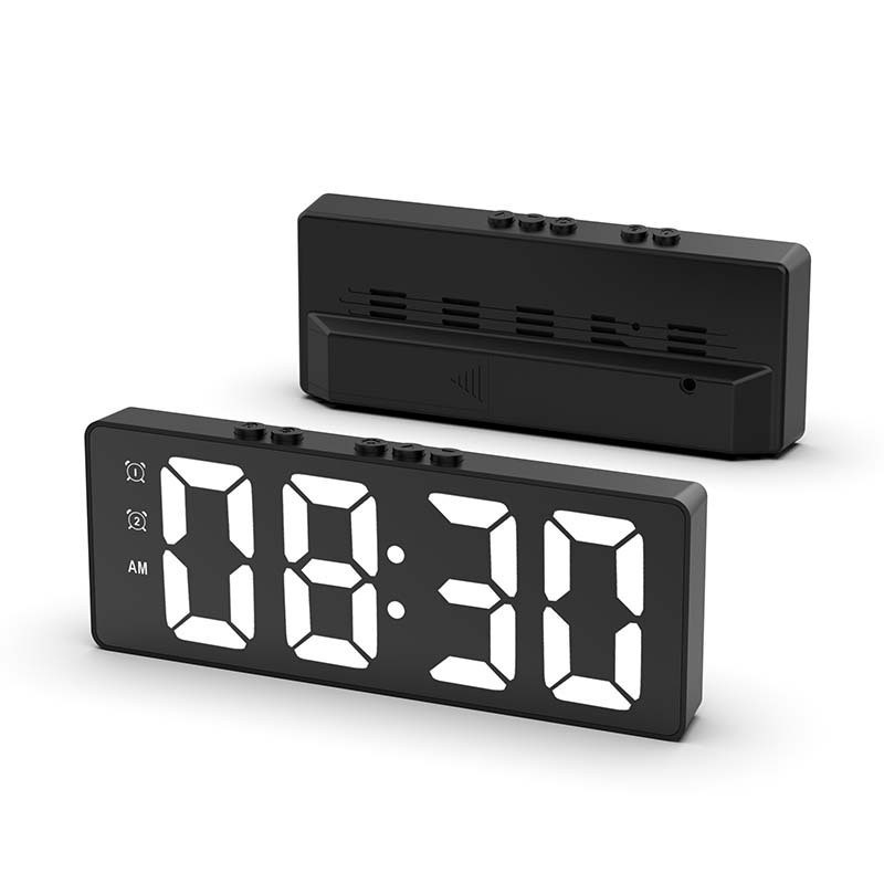 AlarmClock: LED Display Minimalistisk Stil Digital Alarmur
