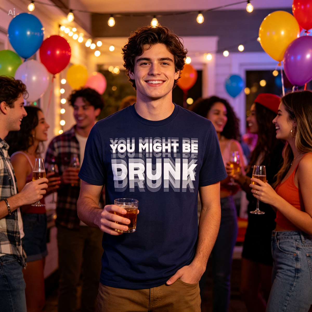 Icone™ StatementShirt - Sjovt Og Dristigt Statement Mønster T-Shirt Til Mænd Og Kvinder