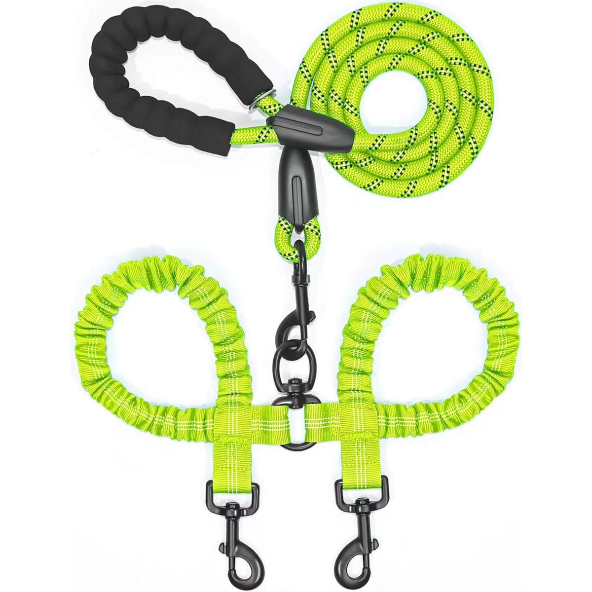DogFri™ DogLeash: Nej-Tangle 360° Drejeligt Dobbelt Gåture Hund Snor