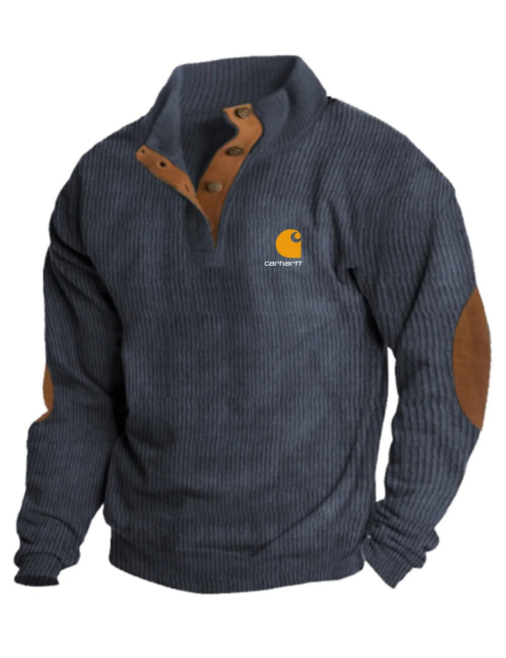 Icone™ CorduroySweatshirt: Afslappet Langærmet Corduroy Sweatskjorte