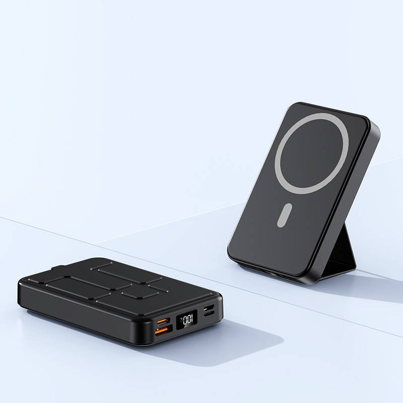 GoCharge: Magnetisk Trådløs Bærbar Hurtig Opladnings Power Bank