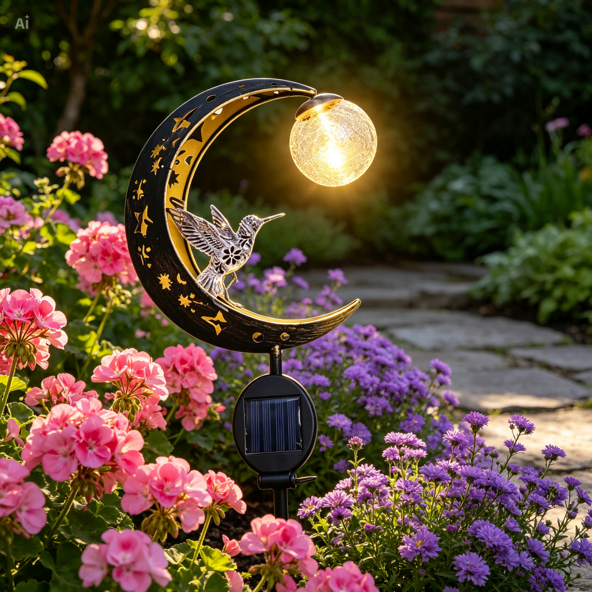 Ledsen™ SolarBird: Solcelledrevet Halvmåne Fugle Solar Lampe