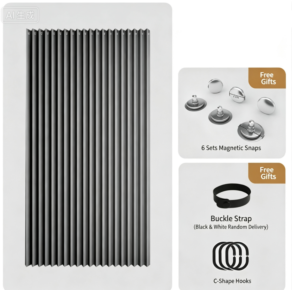 GlideHold® SpaceDivider: Pladsbesparende Gardindør Divider Uden Bor