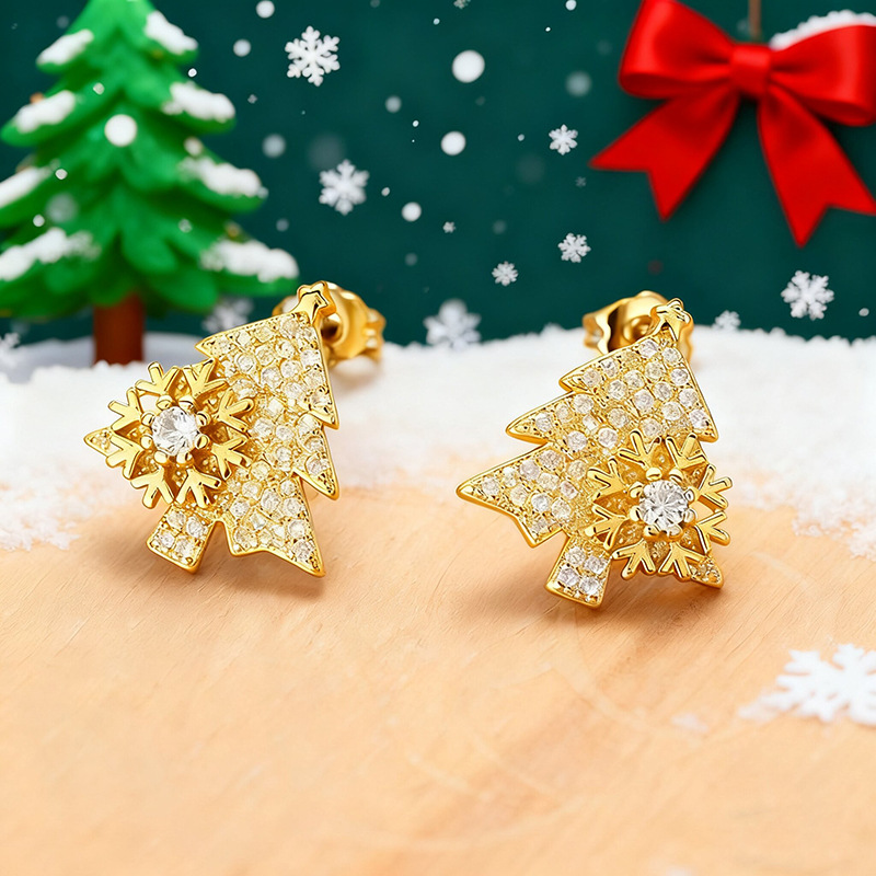 Jewelance™ SnowflakeEarrings 1+1 GRATIS - Elegant Jule Rotérbar Snefnug Mode Øreringe