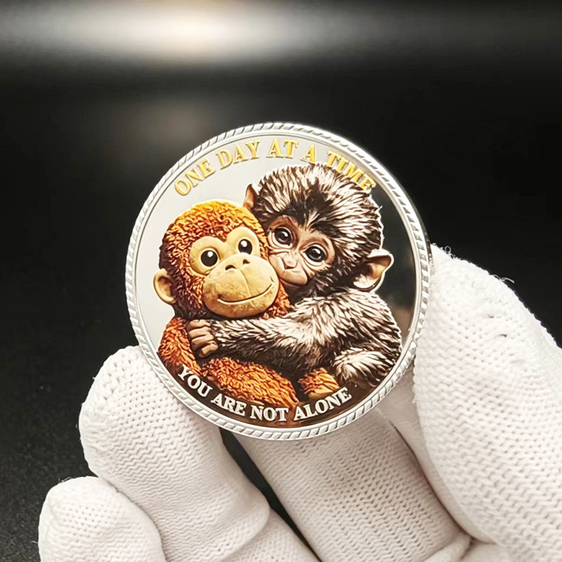 MonkeyCoin 1+2 GRATIS - Bedårende Og Meningsfuld Mindesmynt