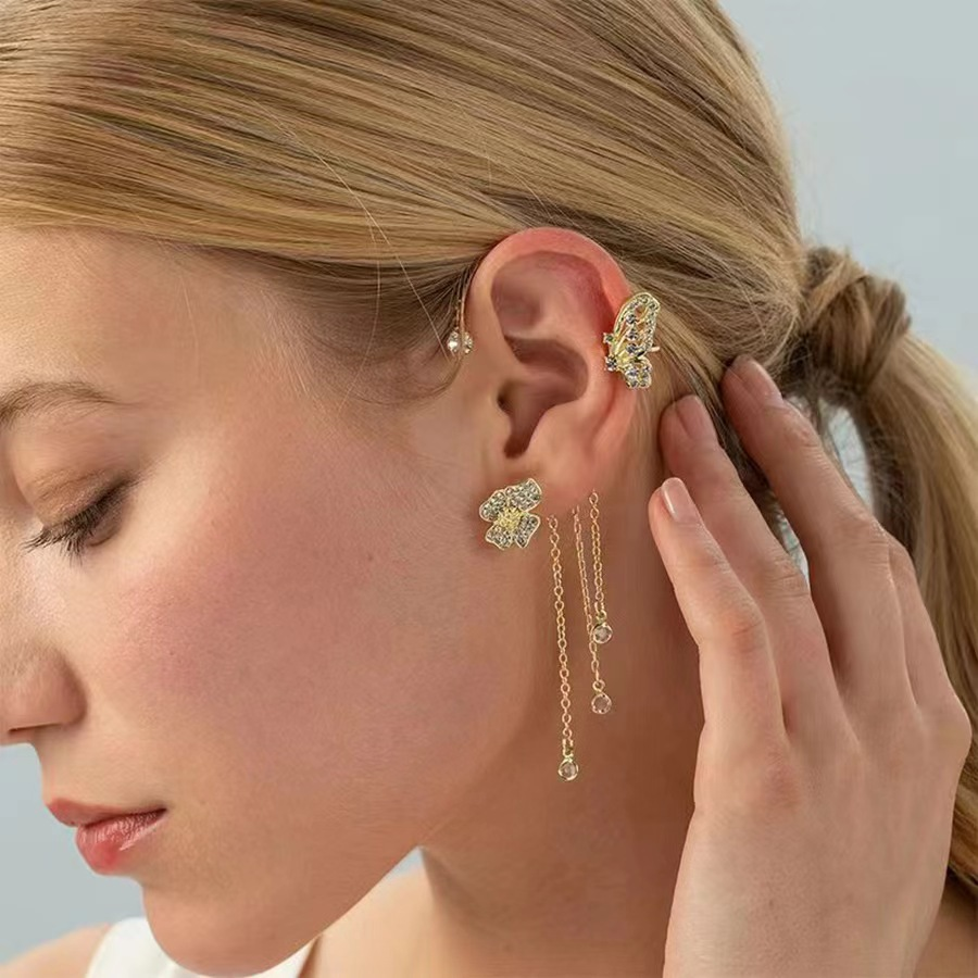 Jewelance™ EarCuffs 1+1 GRATIS: Luksus Mode Sommerfugl Zircon Kvast Øre Manchetter