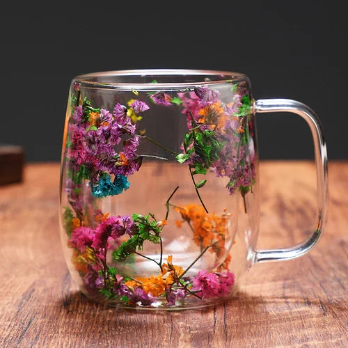 CrystalMug - Dobbelt Lagdelt Kreativ Glas Krus