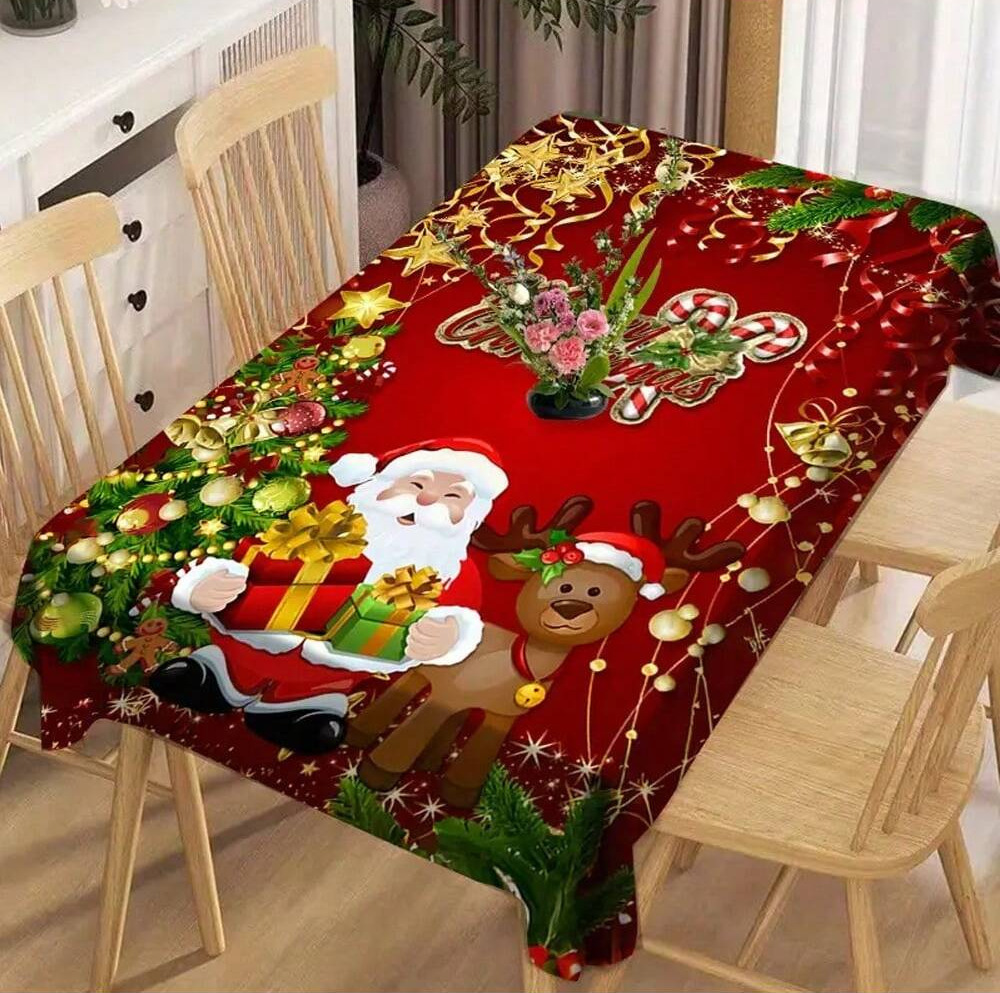 Globetrek° TableCovers: Holdbar Rektangulær Jul Bord Duge