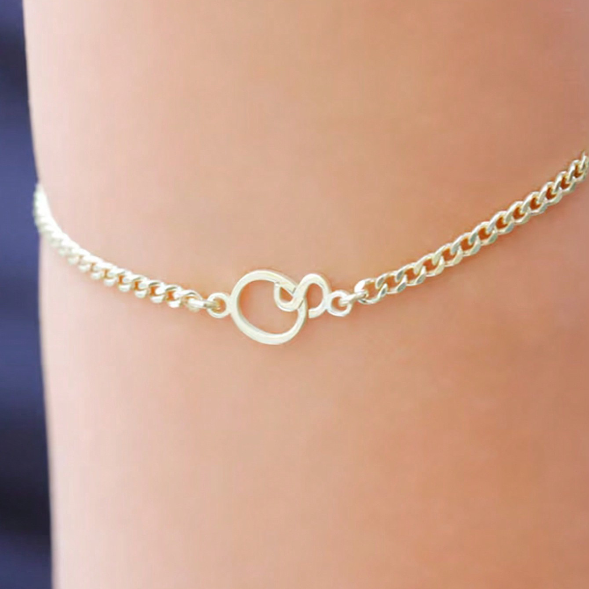 Jewelance™ InterlockingInitials - Tilpasset To Initialer Sammenflettet Modearmbånd