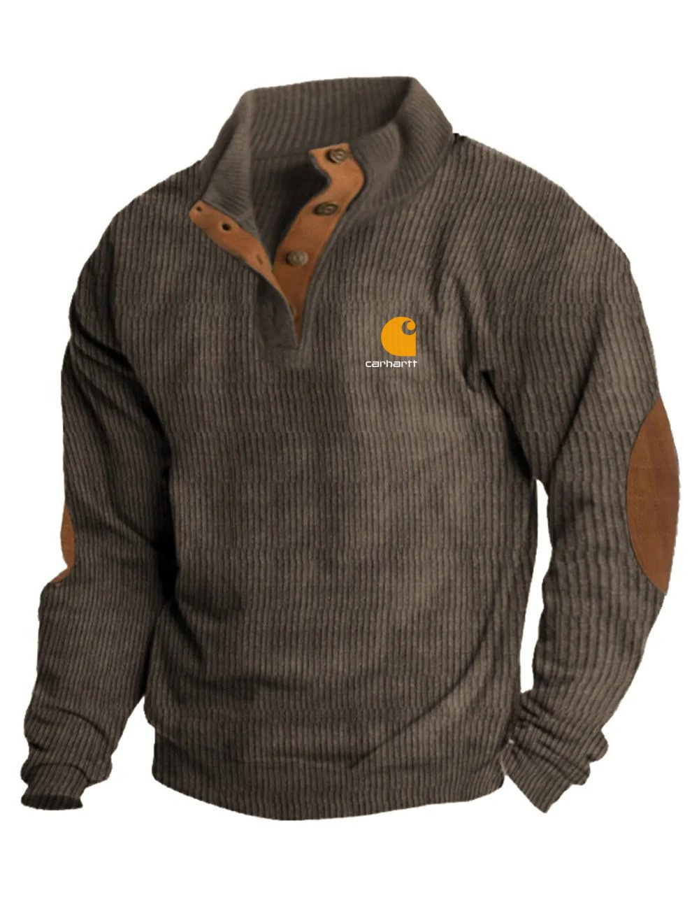 Icone™ CorduroySweatshirt: Afslappet Langærmet Corduroy Sweatskjorte