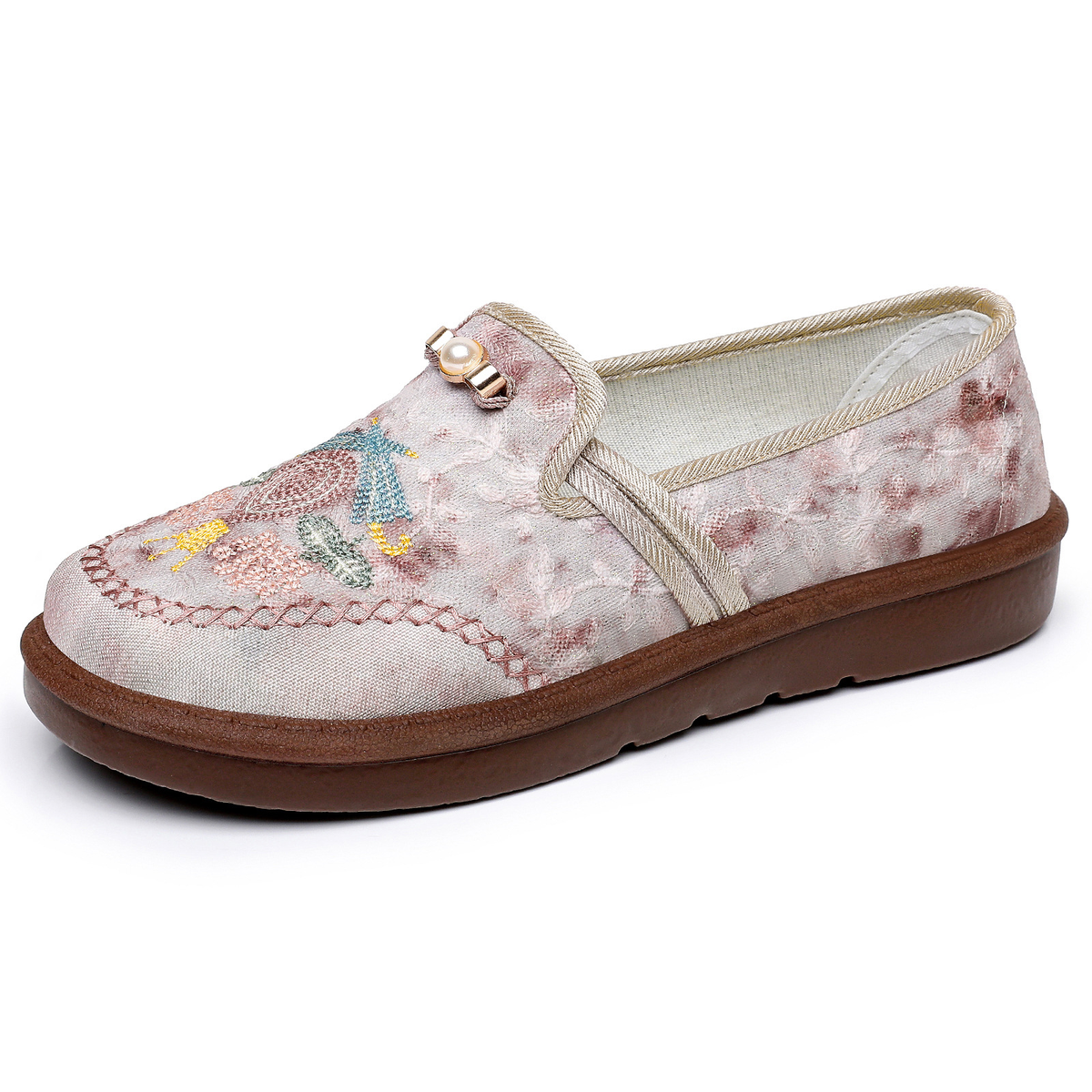 Happy™ EmbroideredLoafers: Komfortable Elegante Broderede Mønster Loafers
