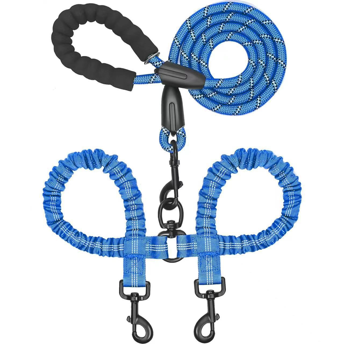 DogFri™ DogLeash: Nej-Tangle 360° Drejeligt Dobbelt Gåture Hund Snor