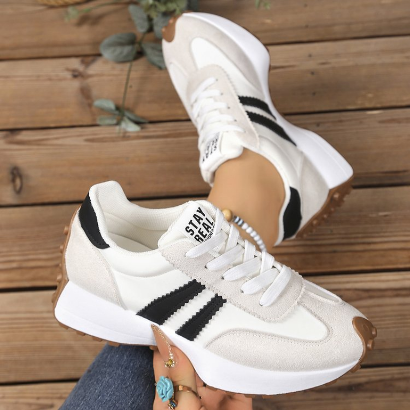 Happy™ PlatformSneakers: Stilfulde Afslappet Letvægts Platform Sneakers