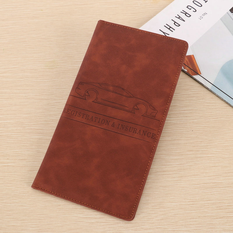 Icone™ DocumentWallet 1+1 GRATIS: Premium Bilregistrering Forsikring Organisator Dokument Tegnebog