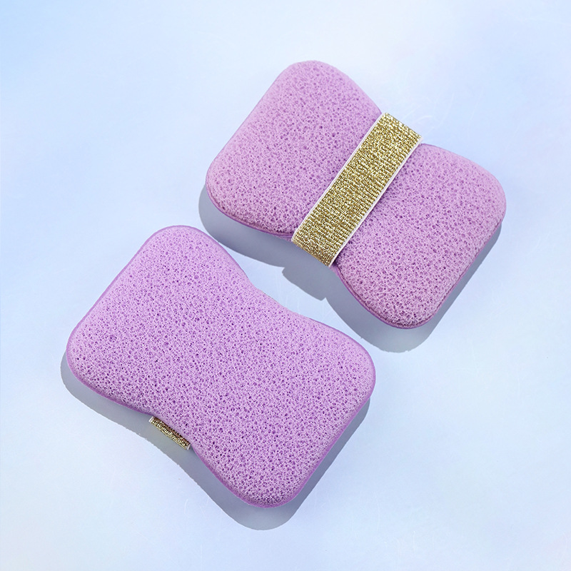 ExfoliatorSponge 1+1 GRATIS: Bad Sæbe Spare Brødtekst Bruser Eksfolierende Svamp