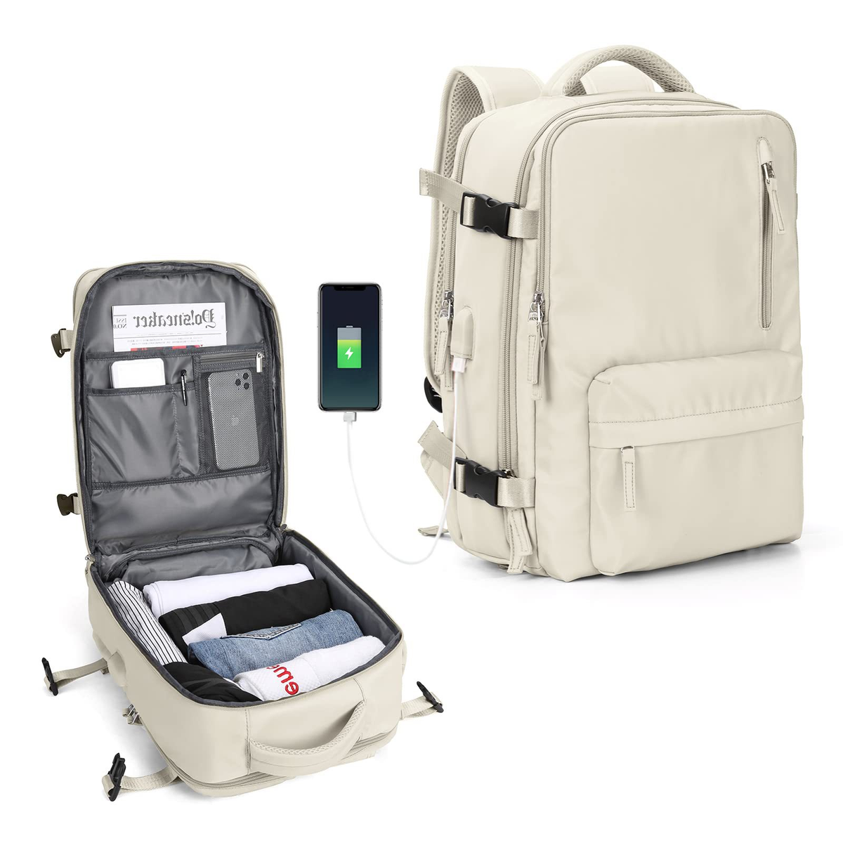 Icone™ TravelPack: Stor Holdbar og Vandtæt Rejser Rygsæk
