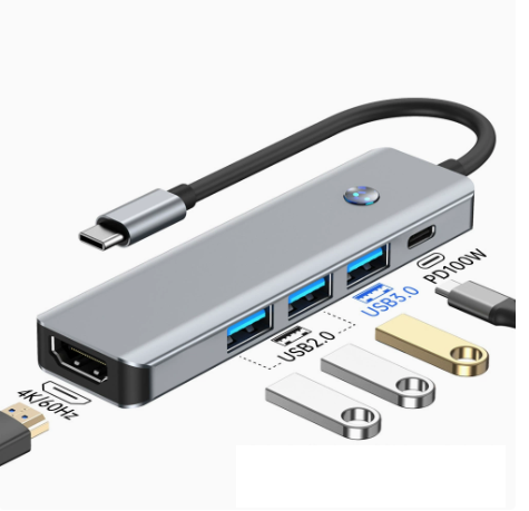 MultiAdapter™ – Universel Multi-Port 5-i-1 USB-C Adapter