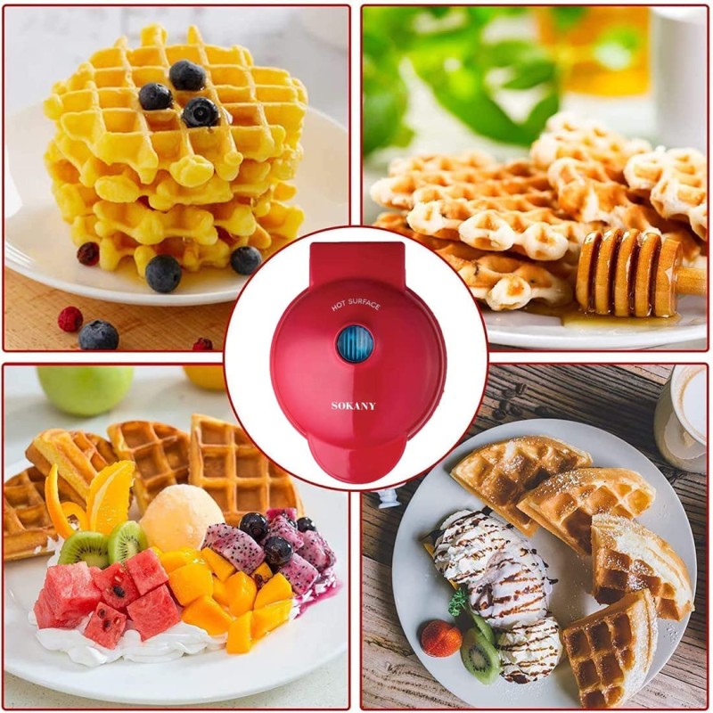 Globetrek° WaffleMaker: Hurtig Og Nem Morgenmad Mini Vaffeljern Maskine