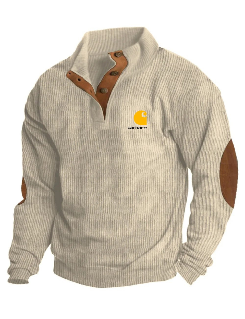 Icone™ CorduroySweatshirt: Afslappet Langærmet Corduroy Sweatskjorte