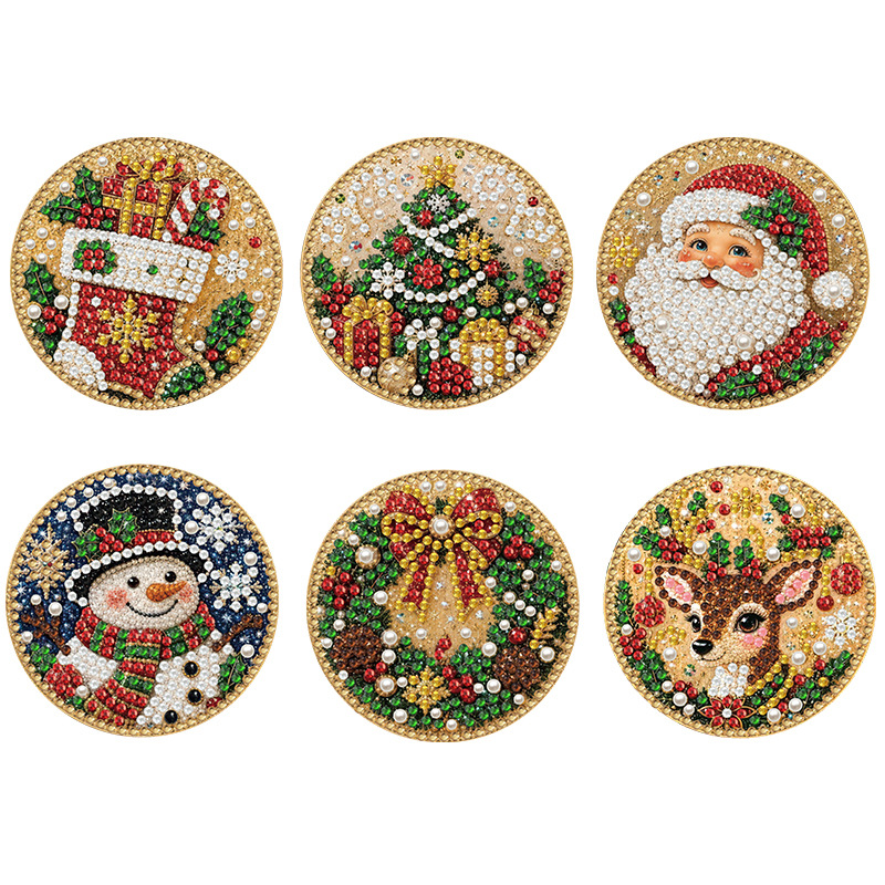 DIYOrnaments 1+1 GRATIS - Juleferie DIY Diamant Maleri Ornamenter