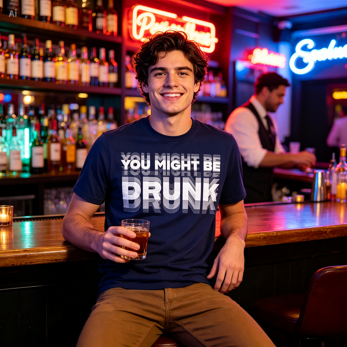 Icone™ StatementShirt - Sjovt Og Dristigt Statement Mønster T-Shirt Til Mænd Og Kvinder