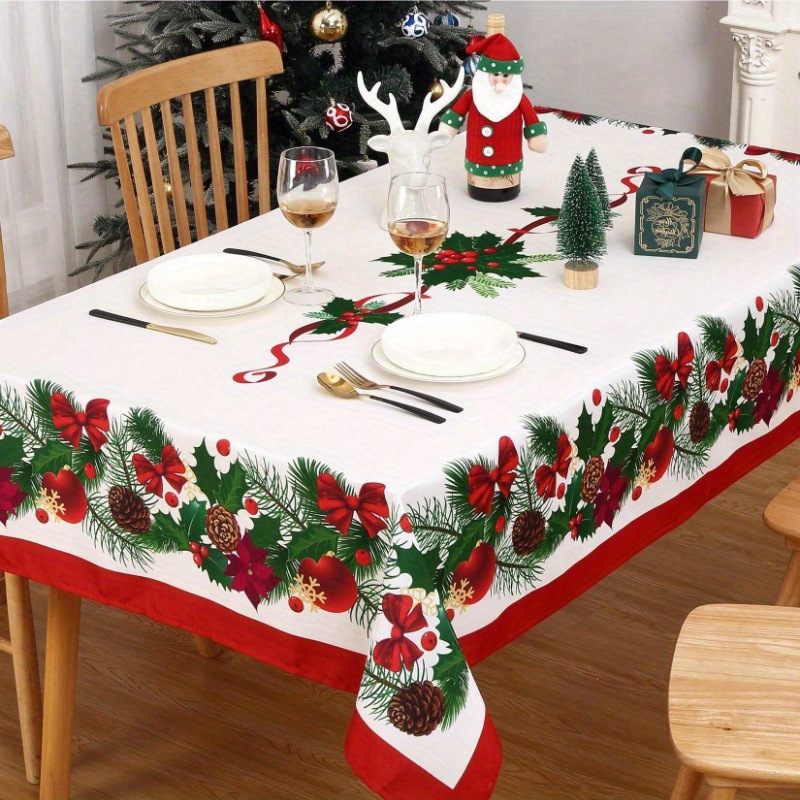 Globetrek° TableCovers: Holdbar Rektangulær Jul Bord Duge