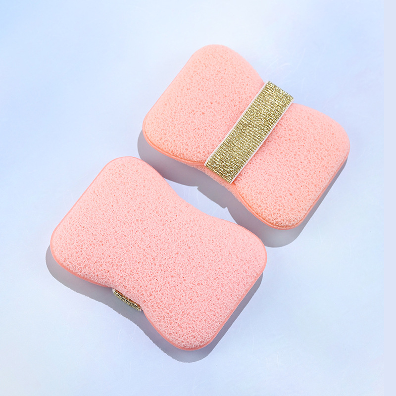 ExfoliatorSponge 1+1 GRATIS: Bad Sæbe Spare Brødtekst Bruser Eksfolierende Svamp