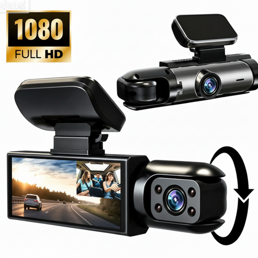 DashCamera - Køretøjsikkerhed Dashboard Dobbelt Linse Video Kamera Optager