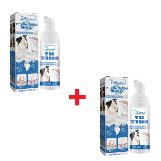 DogCatFri™ OralPet 1+1 GRATIS: Tandrensning Og Mundpleje Skum Spray Til Dyr