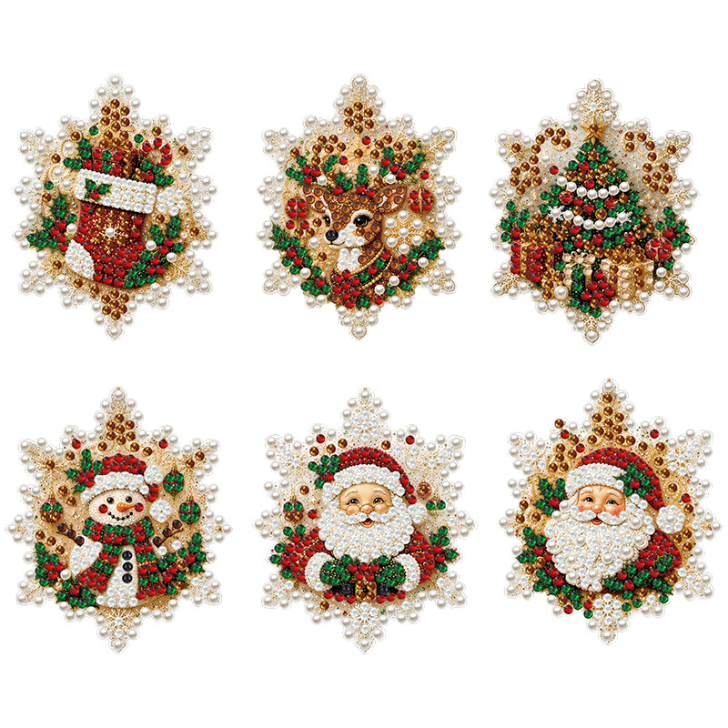 DIYOrnaments 1+1 GRATIS - Juleferie DIY Diamant Maleri Ornamenter