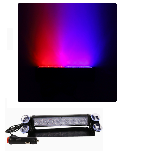 Ledsen™ FlashBar: Dashboard Montering Høj Synlighed LED Strobe Flash Bar Lys
