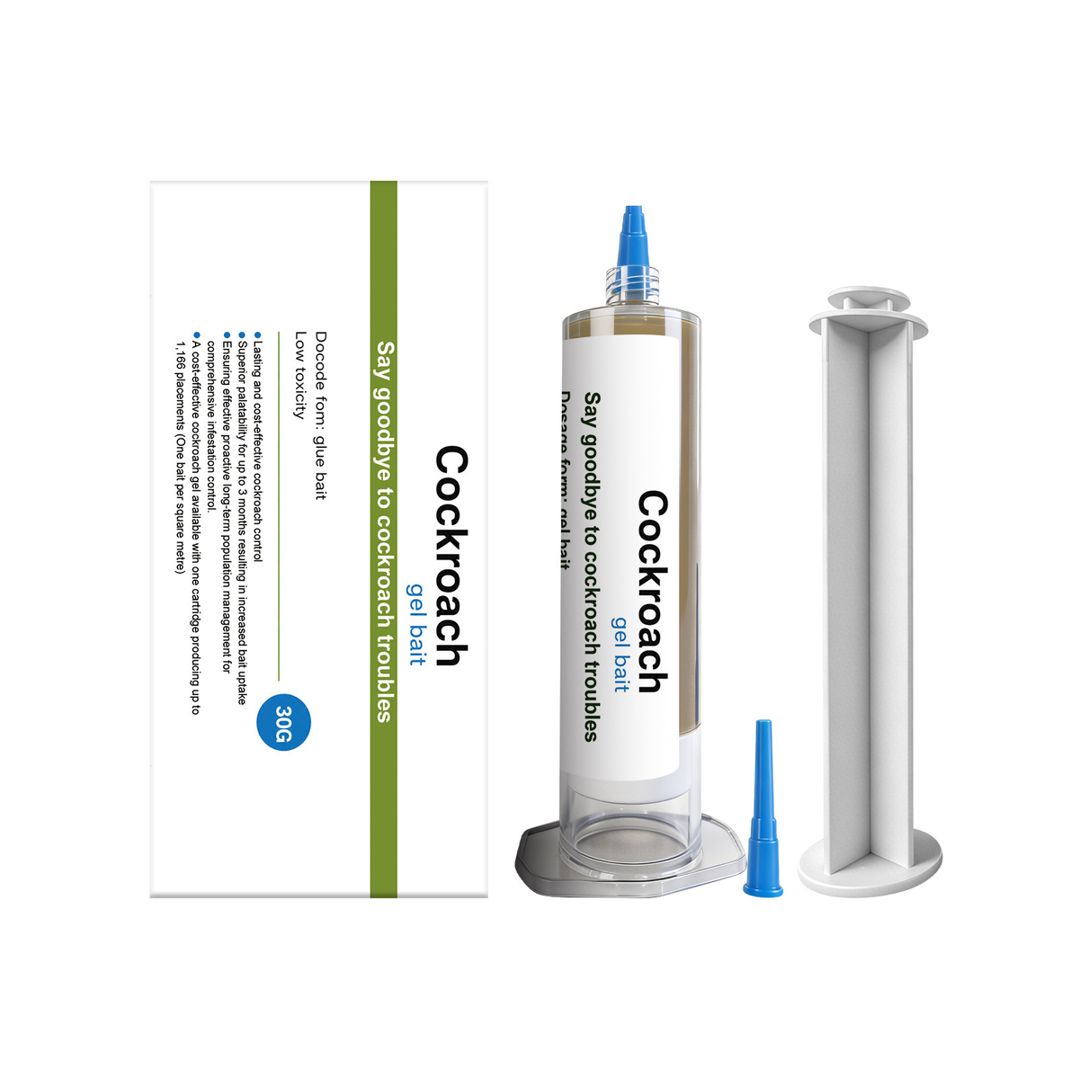 CockroachBait 1+1 GRATIS - Kraftfuld Kakerlakdræber Lokkemad Gel