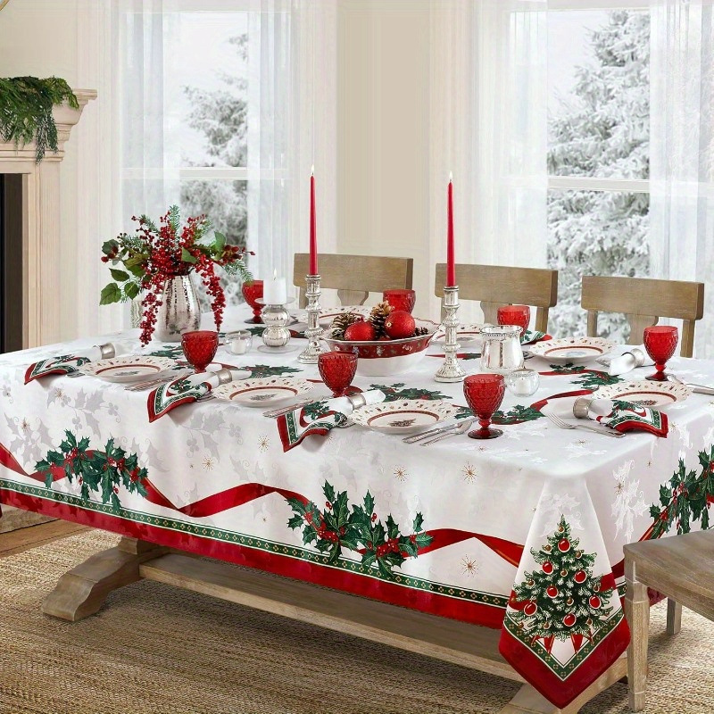 Globetrek° TableCovers: Holdbar Rektangulær Jul Bord Duge