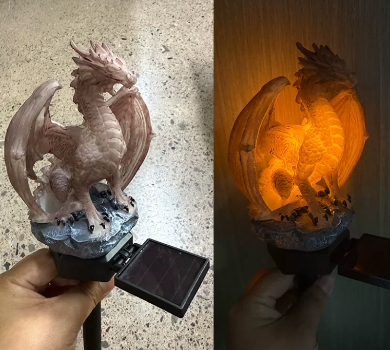 Ledsen™ DragonLight: Sol-Drevet Dragehavebelysning Udendørs Dekorativ Lampe