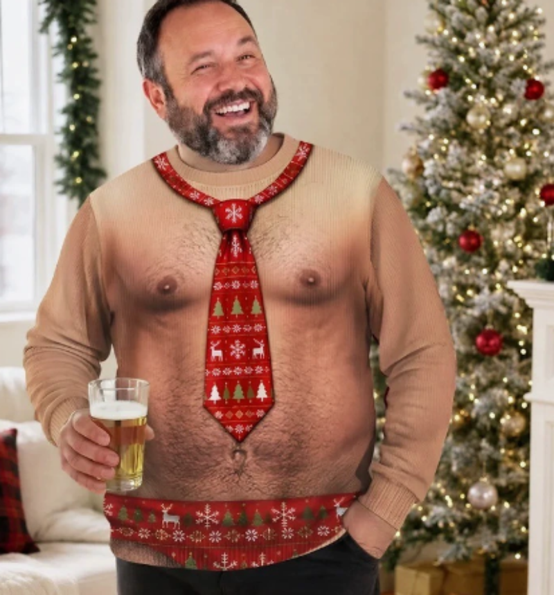 Icone™ FunnySweatshirt  - Unik Sjov Festlig Grafisk Trykt Sweatshirt