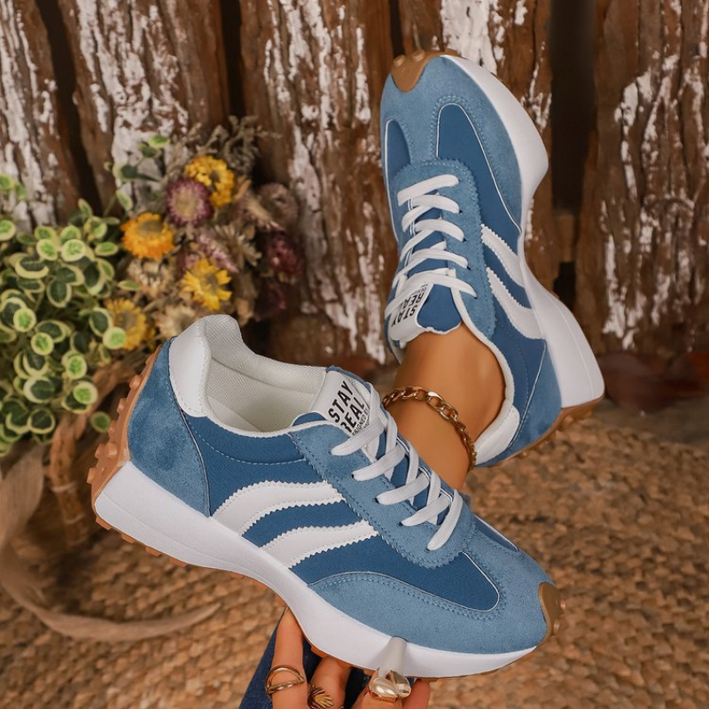 Happy™ PlatformSneakers: Stilfulde Afslappet Letvægts Platform Sneakers