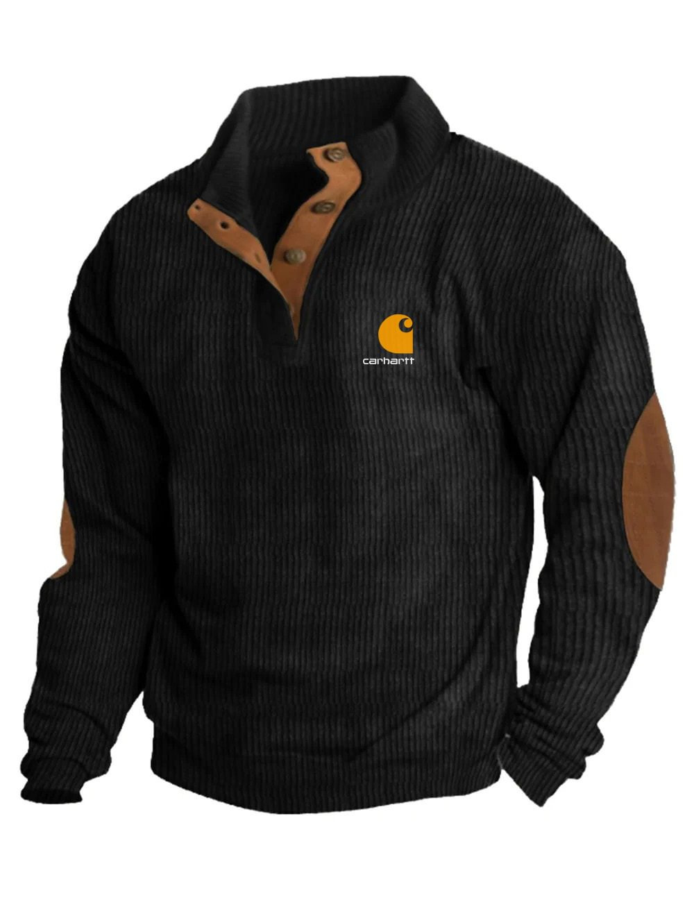 Icone™ CorduroySweatshirt: Afslappet Langærmet Corduroy Sweatskjorte