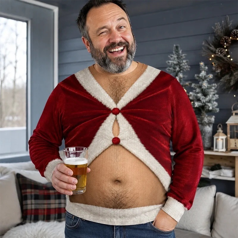 Icone™ FunnySweatshirt  - Unik Sjov Festlig Grafisk Trykt Sweatshirt