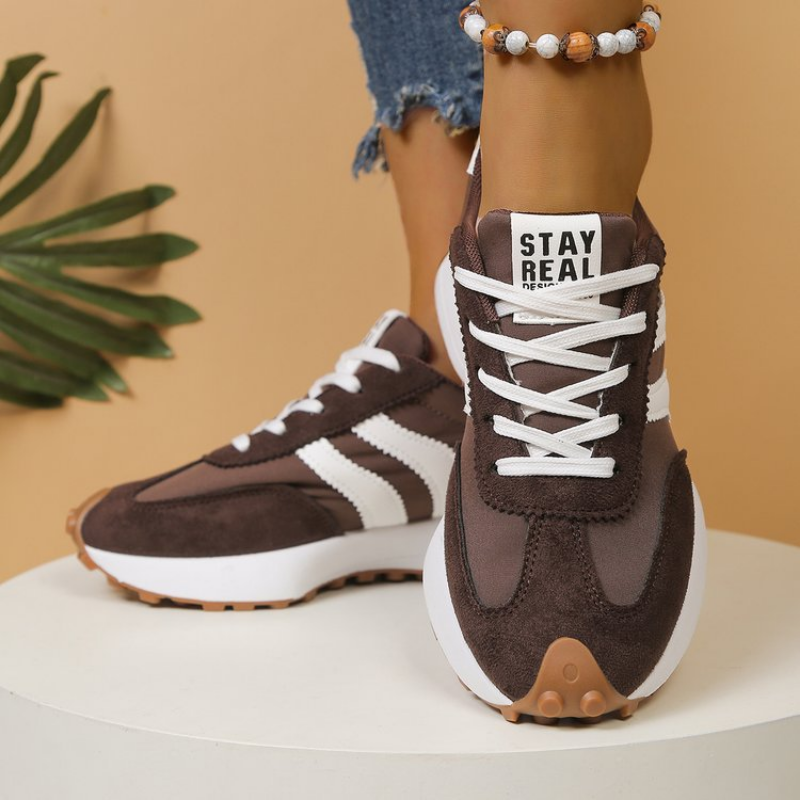 Happy™ PlatformSneakers: Stilfulde Afslappet Letvægts Platform Sneakers