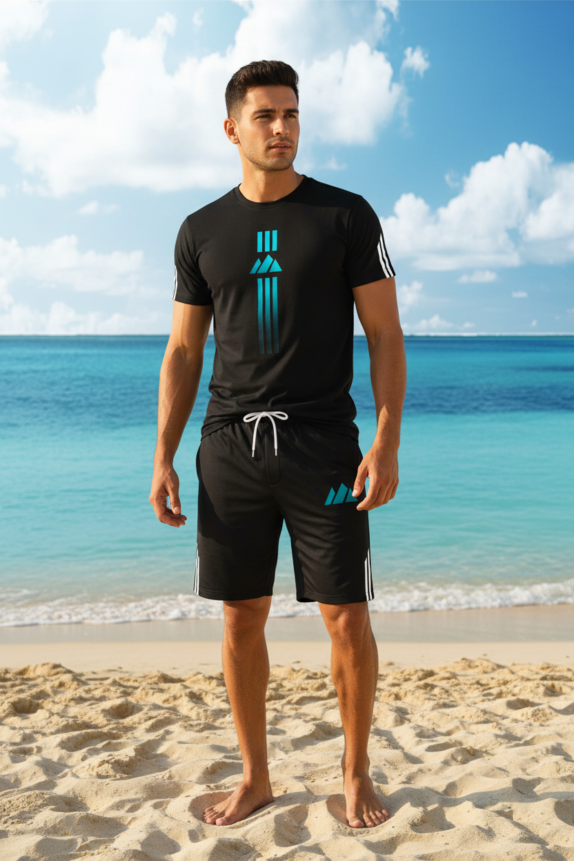 Icone™ SportOutfit: Komfortabelt To-delt Sport Outfit Sæt til Mænd