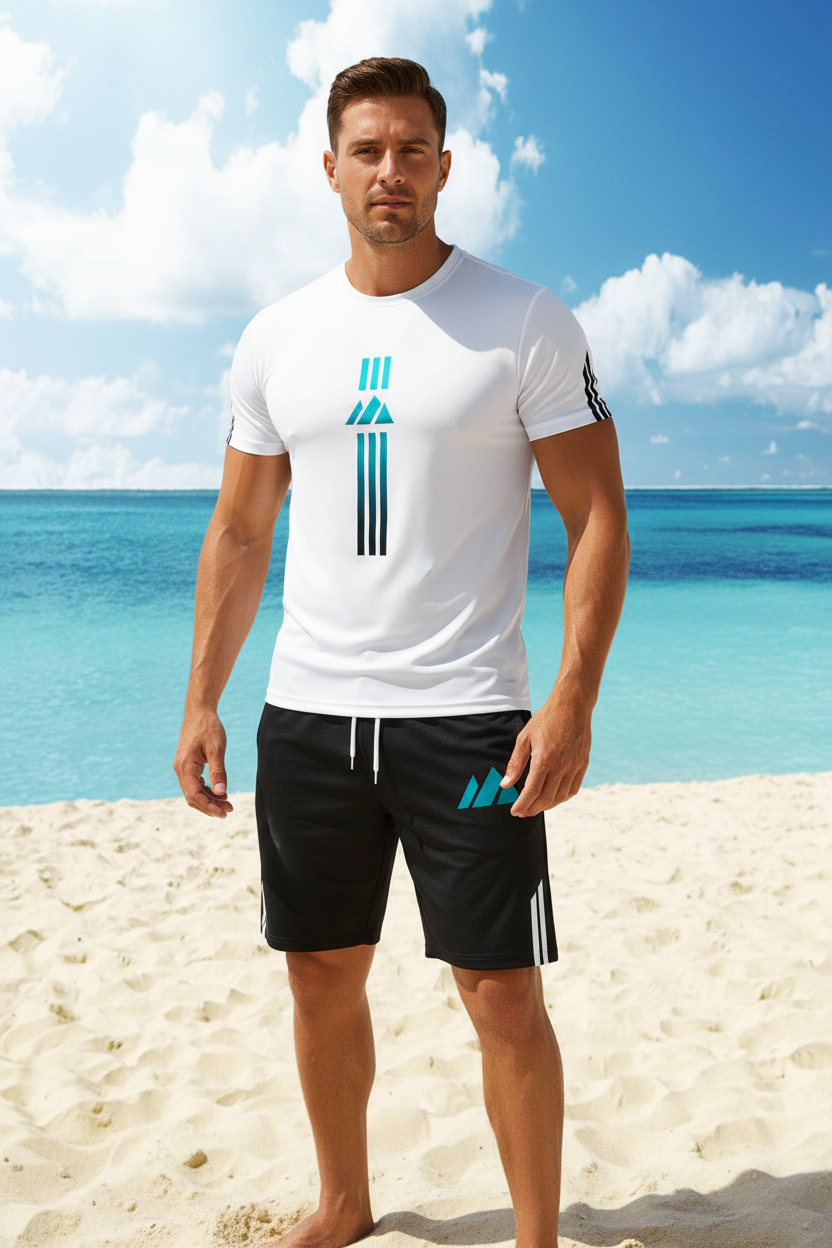 Icone™ SportOutfit: Komfortabelt To-delt Sport Outfit Sæt til Mænd
