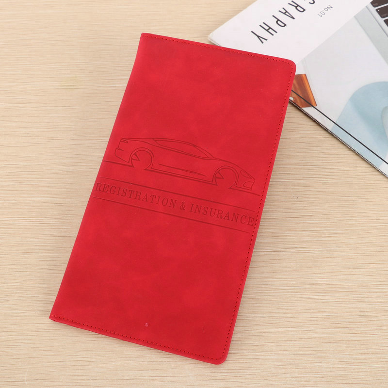 Icone™ DocumentWallet 1+1 GRATIS: Premium Bilregistrering Forsikring Organisator Dokument Tegnebog