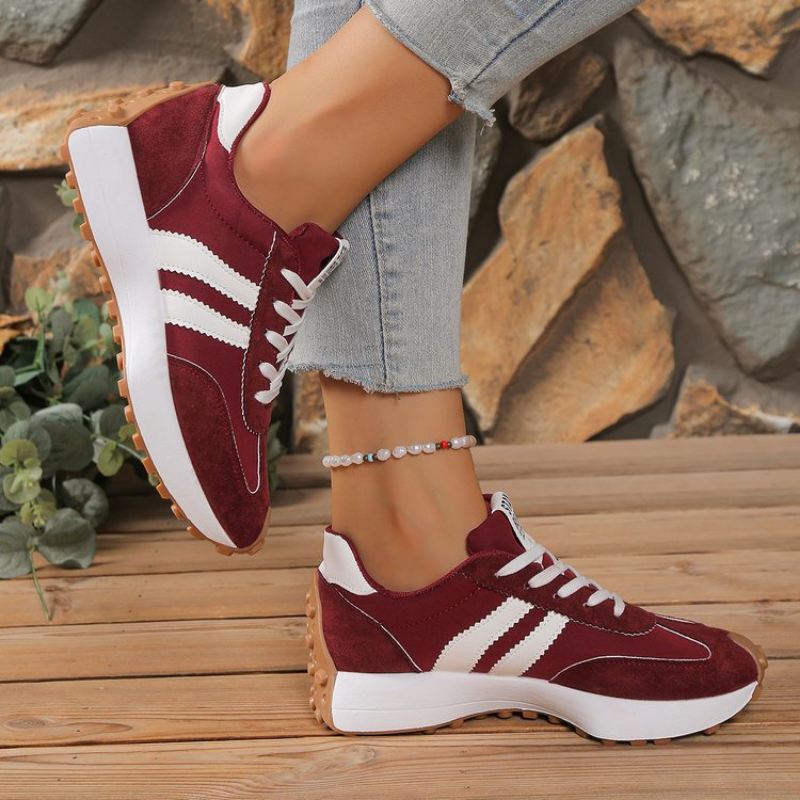 Happy™ PlatformSneakers: Stilfulde Afslappet Letvægts Platform Sneakers