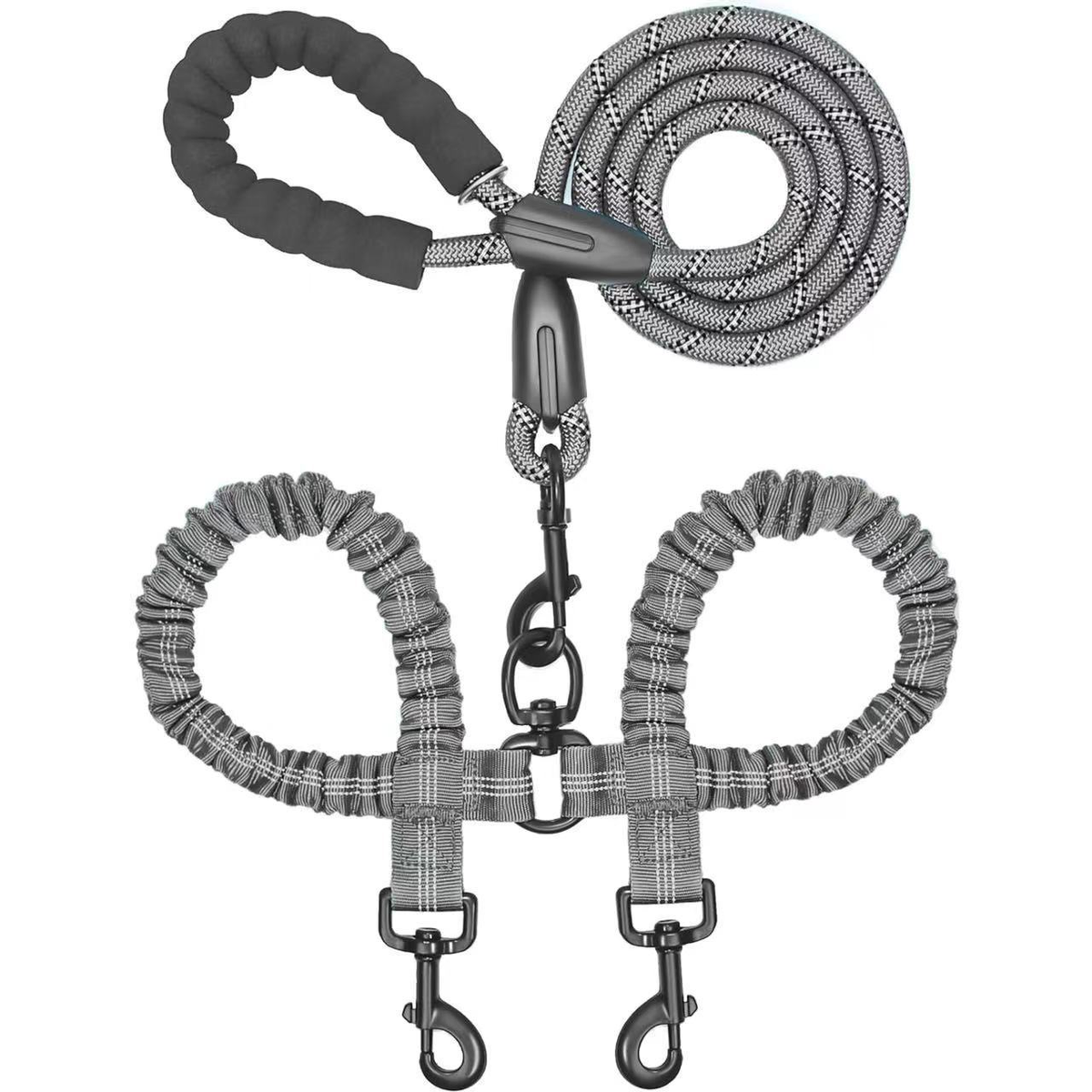 DogFri™ DogLeash: Nej-Tangle 360° Drejeligt Dobbelt Gåture Hund Snor